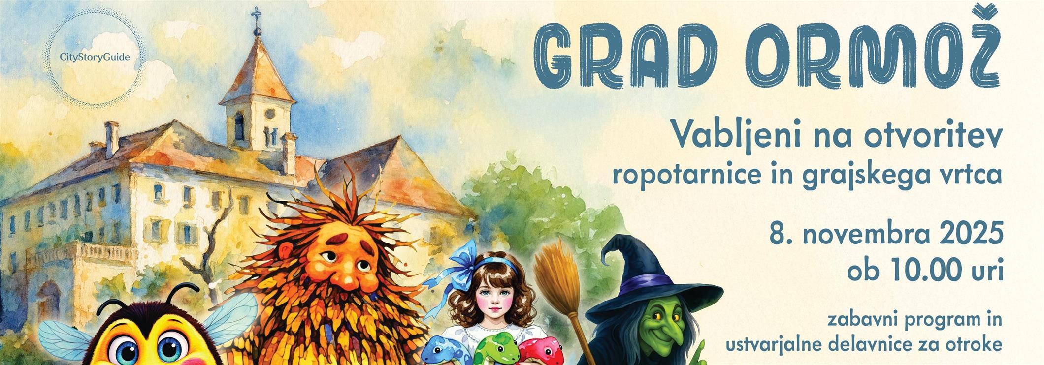 Otvoritev ropotarnice in grajskega vrtca