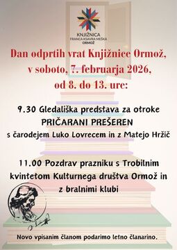 Dan odprtih vrat ob slovenskem kulturnem prazniku