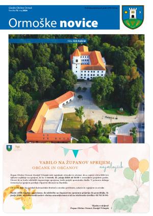 Ormoške novice maj 2026